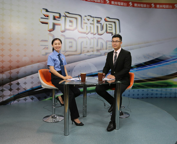 惠州惠城:"知心姐姐"走进惠州电视台《午间新闻》演播